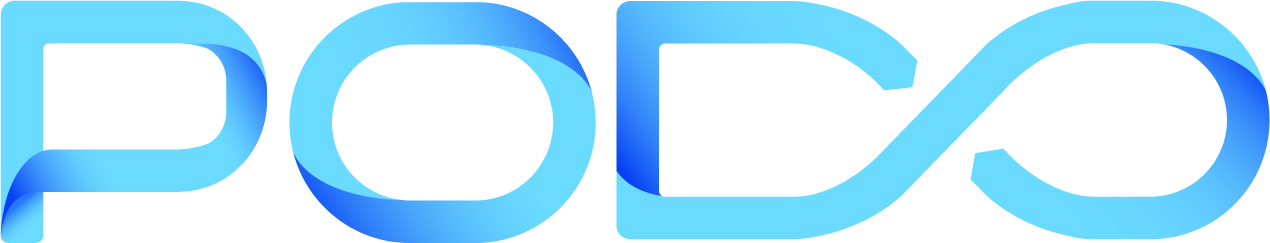 PODO logo blue gradient4x 100